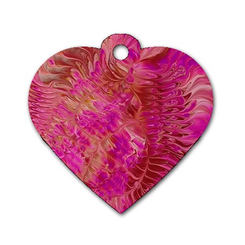 Tondo Dog Tag Heart (One Side) from ArtsNow.com Front