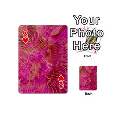 Queen Tondo Playing Cards 54 Designs (Mini) from ArtsNow.com Front - HeartQ