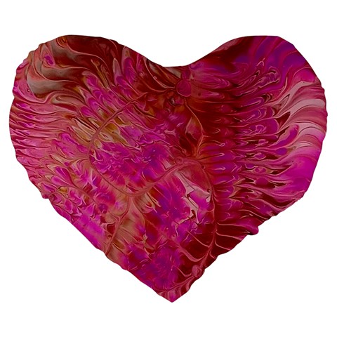 Tondo Large 19  Premium Heart Shape Cushions from ArtsNow.com Front