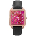 Tondo Rose Gold Leather Watch 