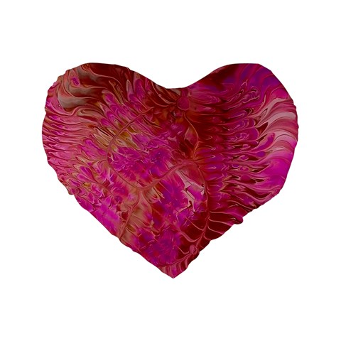 Tondo Standard 16  Premium Flano Heart Shape Cushions from ArtsNow.com Front