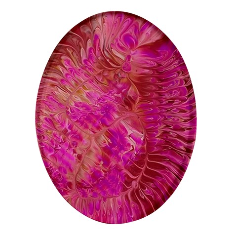 Tondo Oval Glass Fridge Magnet (4 pack) from ArtsNow.com Front
