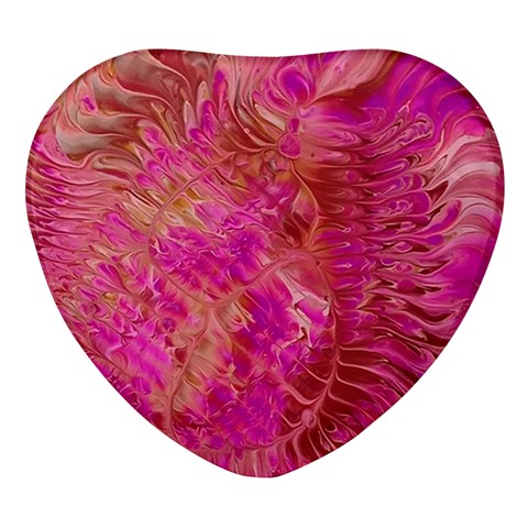 Tondo Heart Glass Fridge Magnet (4 pack) from ArtsNow.com Front