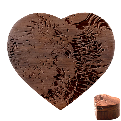 Tondo Heart Wood Jewelry Box from ArtsNow.com Front