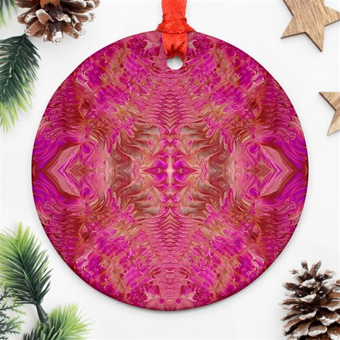 Tondo symmetry Ornament (Round) from ArtsNow.com Front