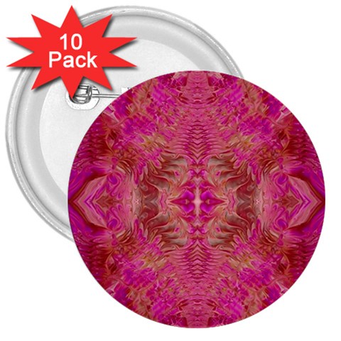 Tondo symmetry 3  Buttons (10 pack)  from ArtsNow.com Front