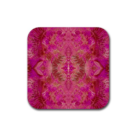 Tondo symmetry Rubber Coaster (Square) from ArtsNow.com Front