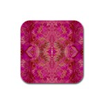 Tondo symmetry Rubber Square Coaster (4 pack)