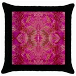 Tondo symmetry Throw Pillow Case (Black)