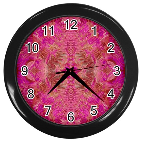 Tondo symmetry Wall Clock (Black) from ArtsNow.com Front