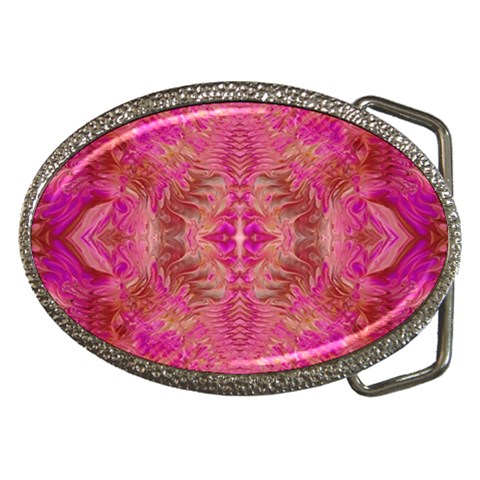 Tondo symmetry Belt Buckles from ArtsNow.com Front