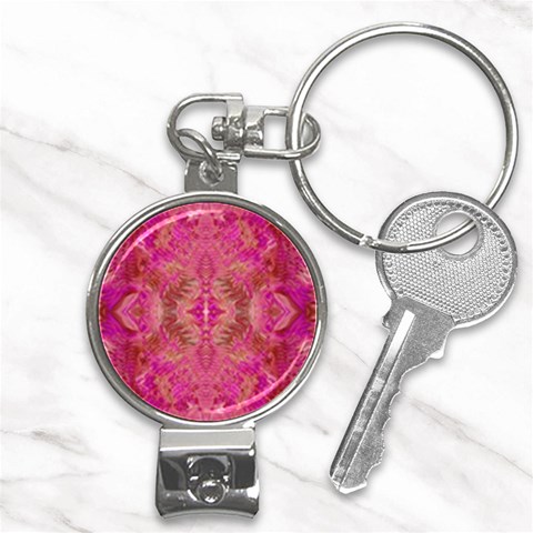 Tondo symmetry Nail Clippers Key Chain from ArtsNow.com Front