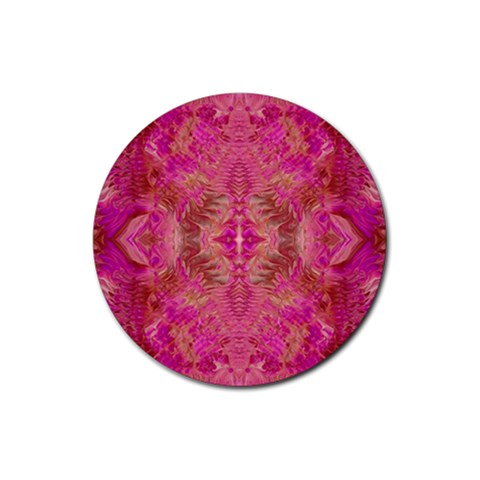 Tondo symmetry Rubber Round Coaster (4 pack) from ArtsNow.com Front