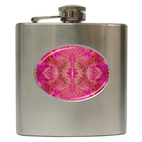 Tondo symmetry Hip Flask (6 oz) from ArtsNow.com Front