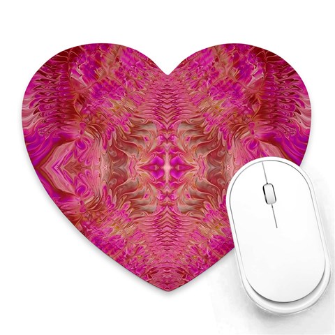 Tondo symmetry Heart Mousepad from ArtsNow.com Front