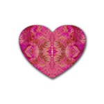 Tondo symmetry Rubber Coaster (Heart)