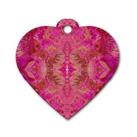 Tondo symmetry Dog Tag Heart (One Side) from ArtsNow.com Front