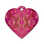 Tondo symmetry Dog Tag Heart (One Side)