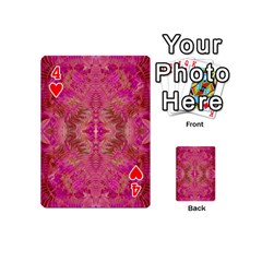 Tondo symmetry Playing Cards 54 Designs (Mini) from ArtsNow.com Front - Heart4