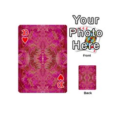 Tondo symmetry Playing Cards 54 Designs (Mini) from ArtsNow.com Front - Heart10