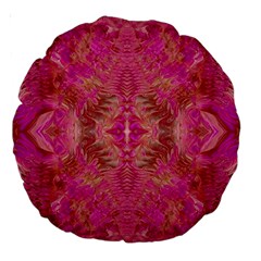 Tondo symmetry Large 18  Premium Round Cushions from ArtsNow.com Back