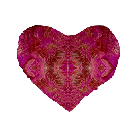 Tondo symmetry Standard 16  Premium Heart Shape Cushions from ArtsNow.com Front