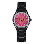 Tondo symmetry Stainless Steel Round Watch