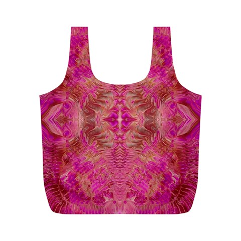 Tondo symmetry Full Print Recycle Bag (M) from ArtsNow.com Front
