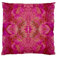 Tondo symmetry Large Premium Plush Fleece Cushion Case (Two Sides) from ArtsNow.com Back