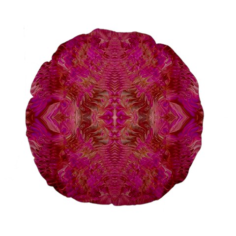 Tondo symmetry Standard 15  Premium Flano Round Cushions from ArtsNow.com Front
