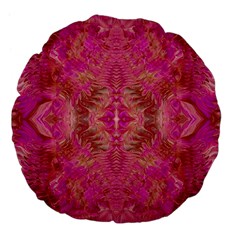 Tondo symmetry Large 18  Premium Flano Round Cushions from ArtsNow.com Back