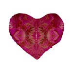 Tondo symmetry Standard 16  Premium Flano Heart Shape Cushions