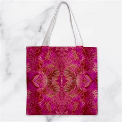 Tondo symmetry Zipper Grocery Tote Bag from ArtsNow.com Back