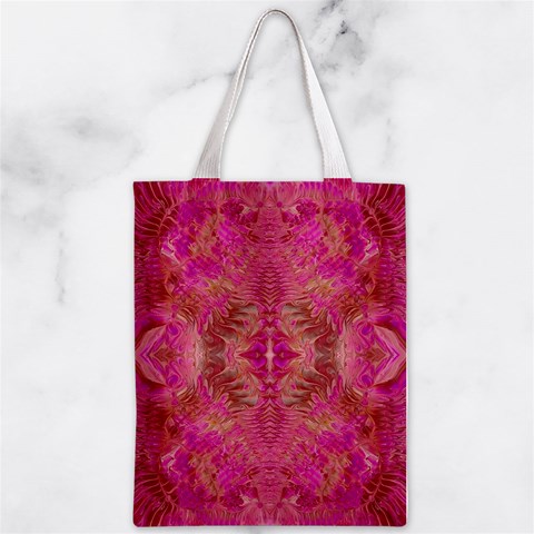 Tondo symmetry Zipper Classic Tote Bag from ArtsNow.com Back