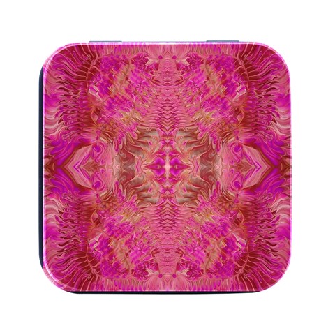 Tondo symmetry Square Metal Box (Black) from ArtsNow.com Front