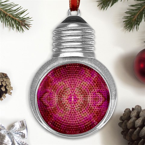 Tondo symmetry Metal Light Bulb Shape Ornament from ArtsNow.com Front