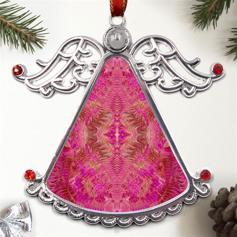 Tondo symmetry Metal Angel with Crystal Ornament from ArtsNow.com Front
