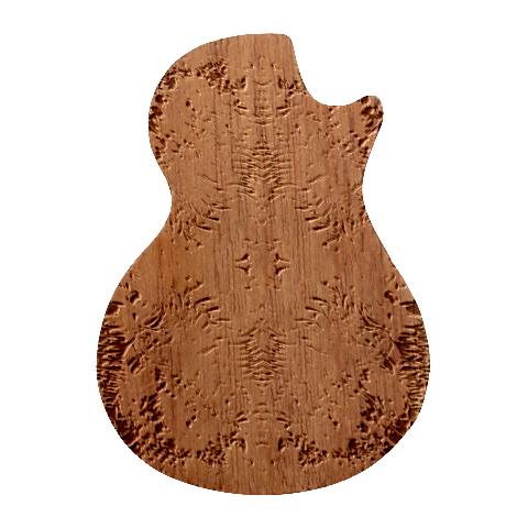 Tondo symmetry Guitar Shape Wood Guitar Pick Holder Case And Picks Set from ArtsNow.com Front