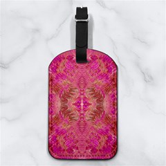 Tondo symmetry Nappa Leather Luggage Tag Rectangle from ArtsNow.com Front