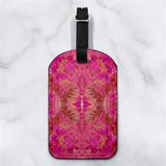 Tondo symmetry Nappa Leather Luggage Tag Rectangle from ArtsNow.com Back