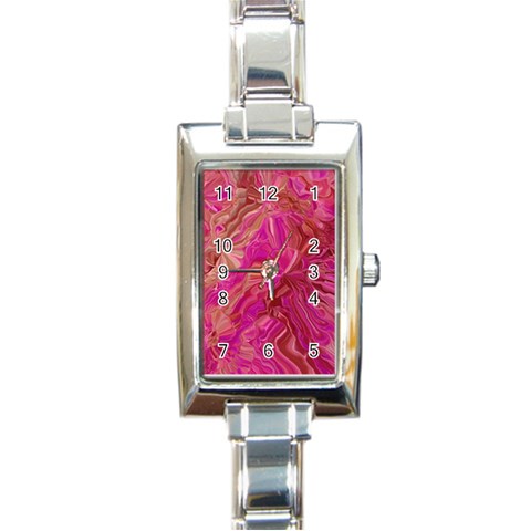 Tondo Wave I Rectangle Italian Charm Watch from ArtsNow.com Front