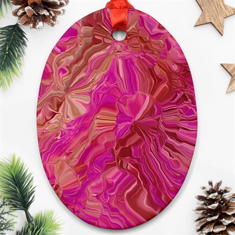 Tondo Wave I Ornament (Oval) from ArtsNow.com Front