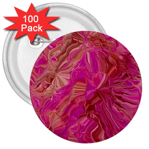 Tondo Wave I 3  Buttons (100 pack)  from ArtsNow.com Front