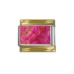  Tondo Wave I Gold Trim Italian Charm (9mm)