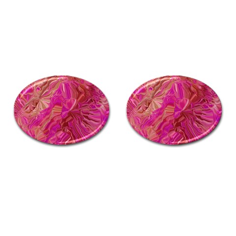 Tondo Wave I Cufflinks (Oval) from ArtsNow.com Front(Pair)