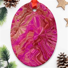 Tondo Wave I Oval Ornament (Two Sides) from ArtsNow.com Front