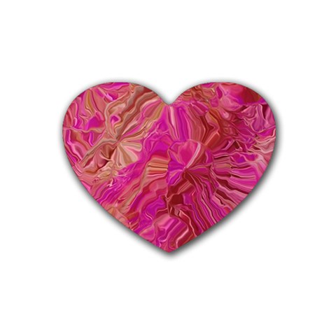 Tondo Wave I Rubber Coaster (Heart) from ArtsNow.com Front