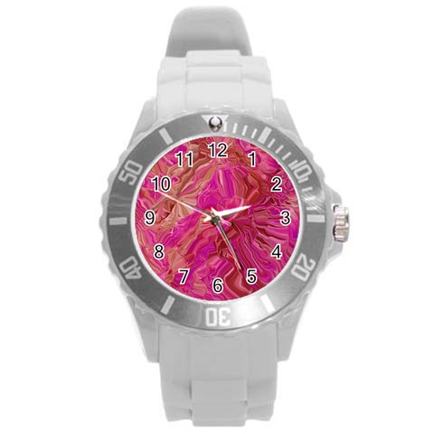 Tondo Wave I Round Plastic Sport Watch (L) from ArtsNow.com Front