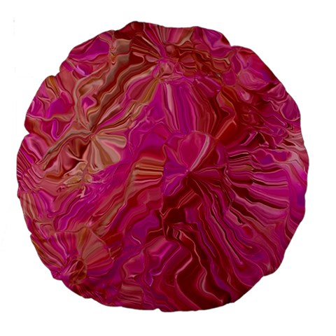Tondo Wave I Large 18  Premium Round Cushions from ArtsNow.com Front