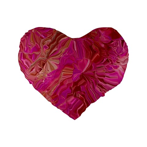 Tondo Wave I Standard 16  Premium Flano Heart Shape Cushions from ArtsNow.com Front